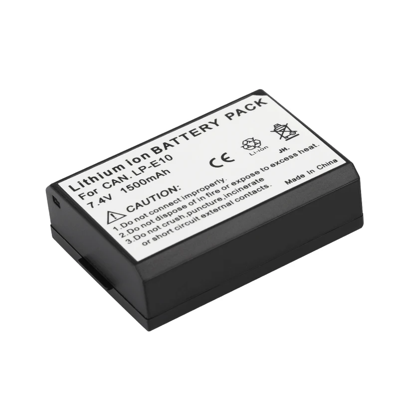 LP-E10 LPE10 1500mAh Camera Battery for Canon EOS 1100D 1200D 1300D Rebel T3 T5 T6 T7 Kiss X50 X70 LPE10 Batteries