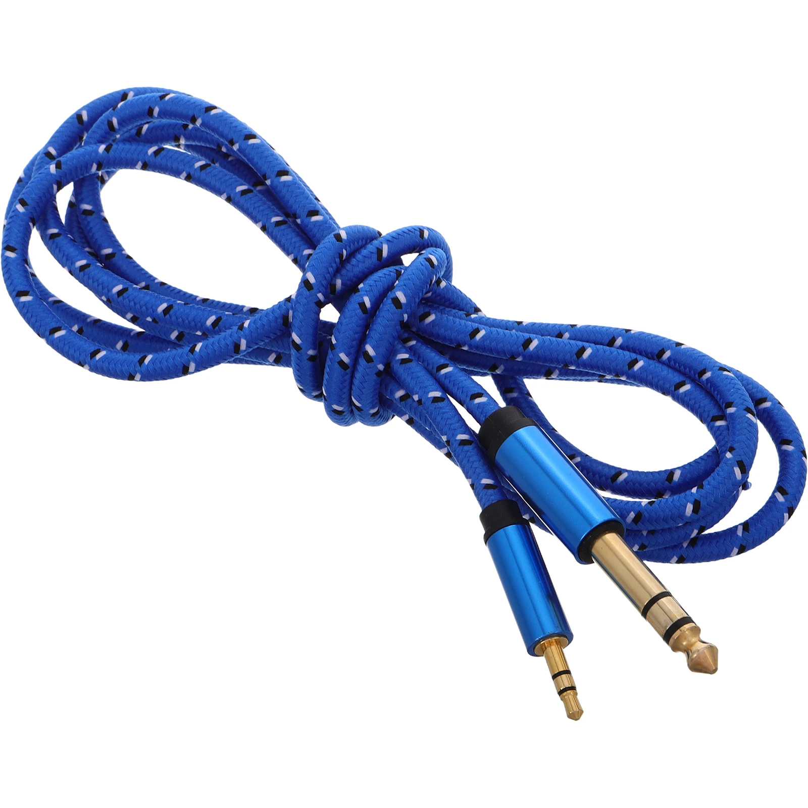 

3.5mm to 6.5mm Electric Guitar Audio Cable Stable for Amp Mixer Headphone Drum Patch Board Adapter Jack Cord Pedal