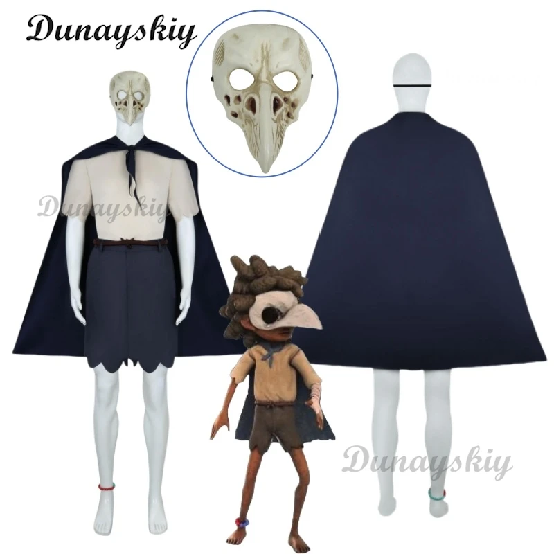 Disfraz de Cosplay para hombres, conjunto completo de traje de Carnaval de Halloween, juego de las pequeñas pesadilla, 3 bajas