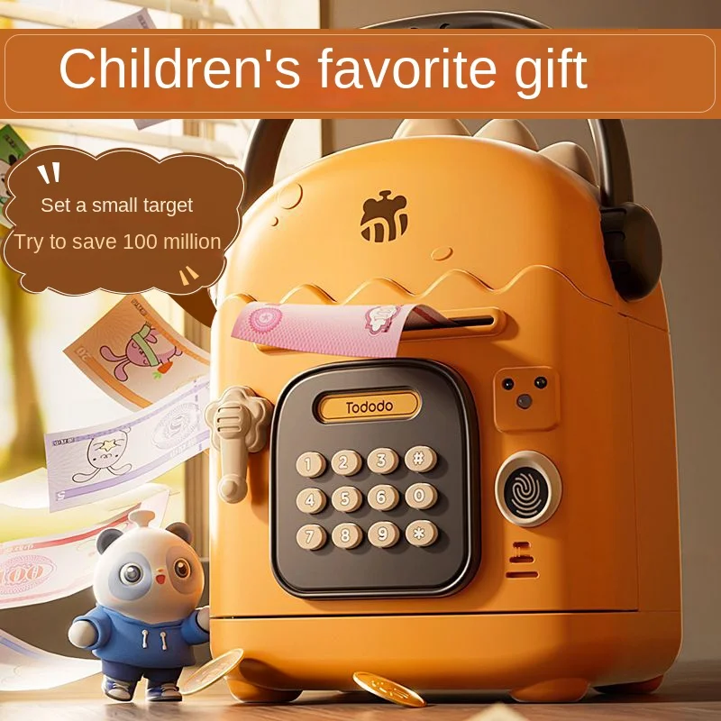 Zl Children's Day Lucky Money Coin Bank Get Children Fingerprint Lock Face Recognition