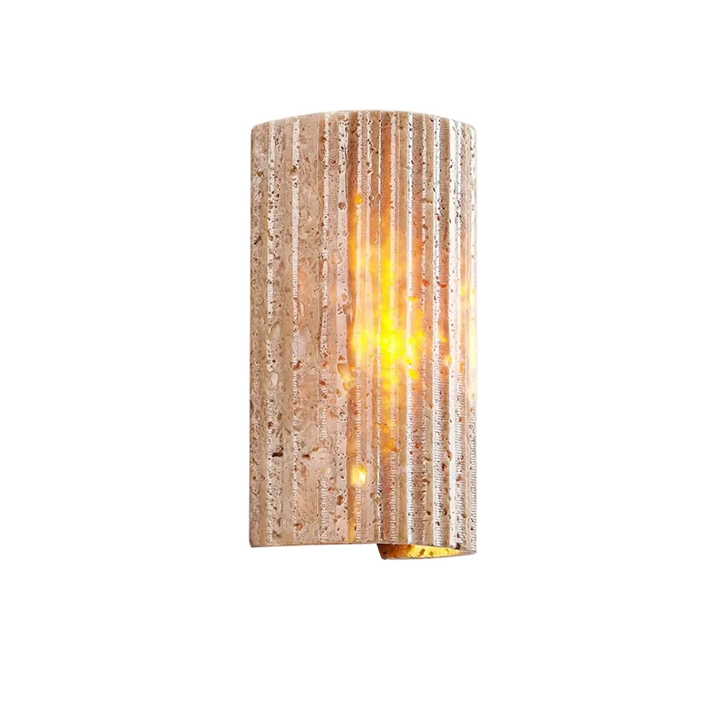 Outdoor Wall Lamp LED Waterproof Natural Stone Decor