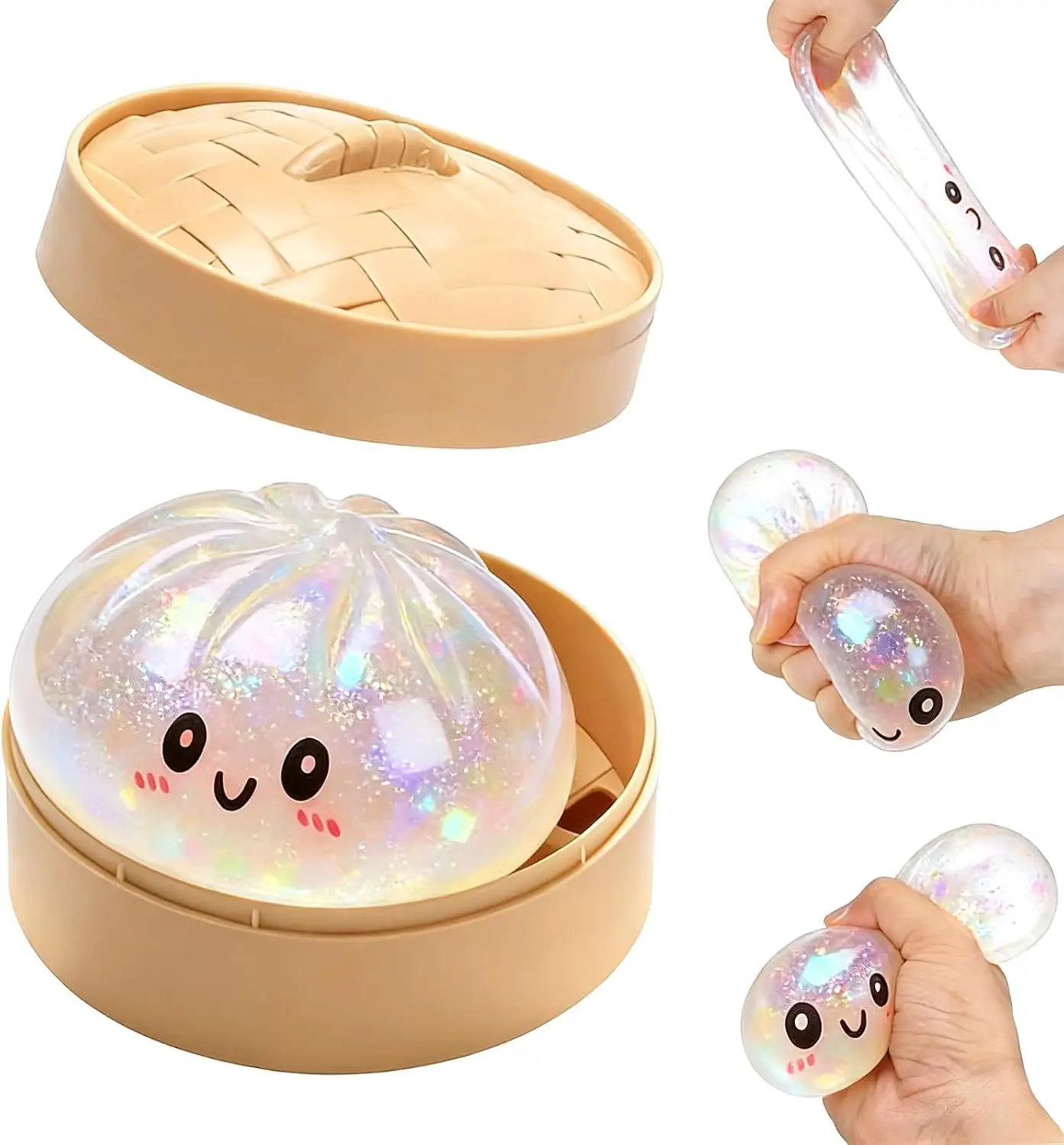 100+Pcs Surprise Box Toys Novelty Stress Relief Assorted Squishy Figures Blind Box Fun Mystery Fidget  Stress Relief Surprise