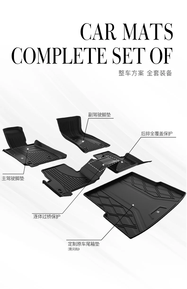 Use for 2023 BMW i4 G26 425i 430i car carpet G26 car Floor mat G26 trunk mat Full Set Trim to Fit i4 G26 waterproof floor mat