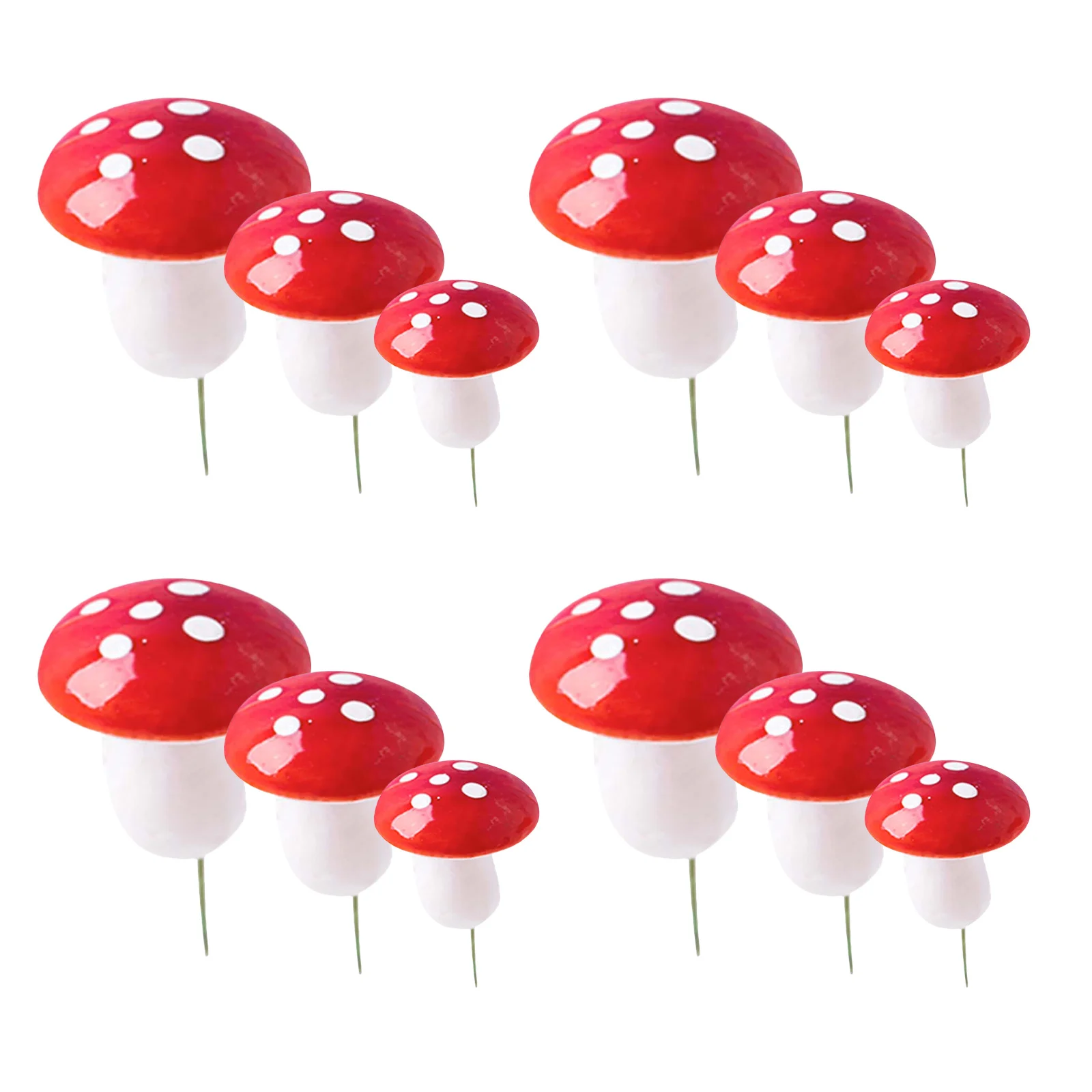 

30Pcs Mushroom Cake Picks Foam Creative DIY Cake Decor Dessert Insert Topper Cupcake Picks Dessert Insert Topper