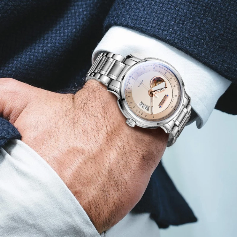 LOBINNI Design Men MIYOTA 8217 Mechanical Movement Watch Sport 42mm 5ATM Waterproof Automatic Watch