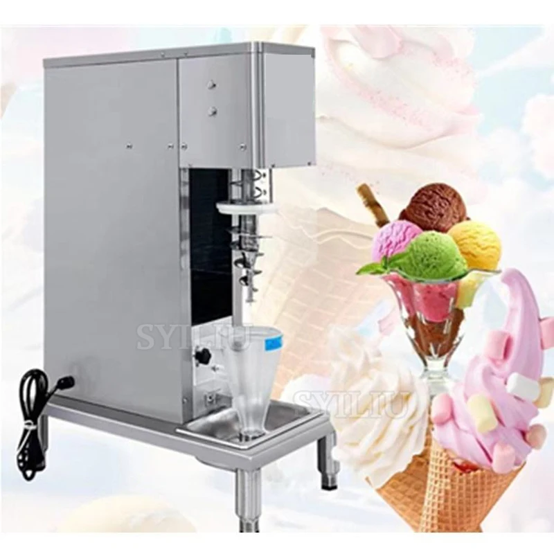 Ice Cream Mixer 110v/220V Fruit Nut Ice Cream Blender Gelato Machine Milk Tea Soft Ice Cream Flurry Machine