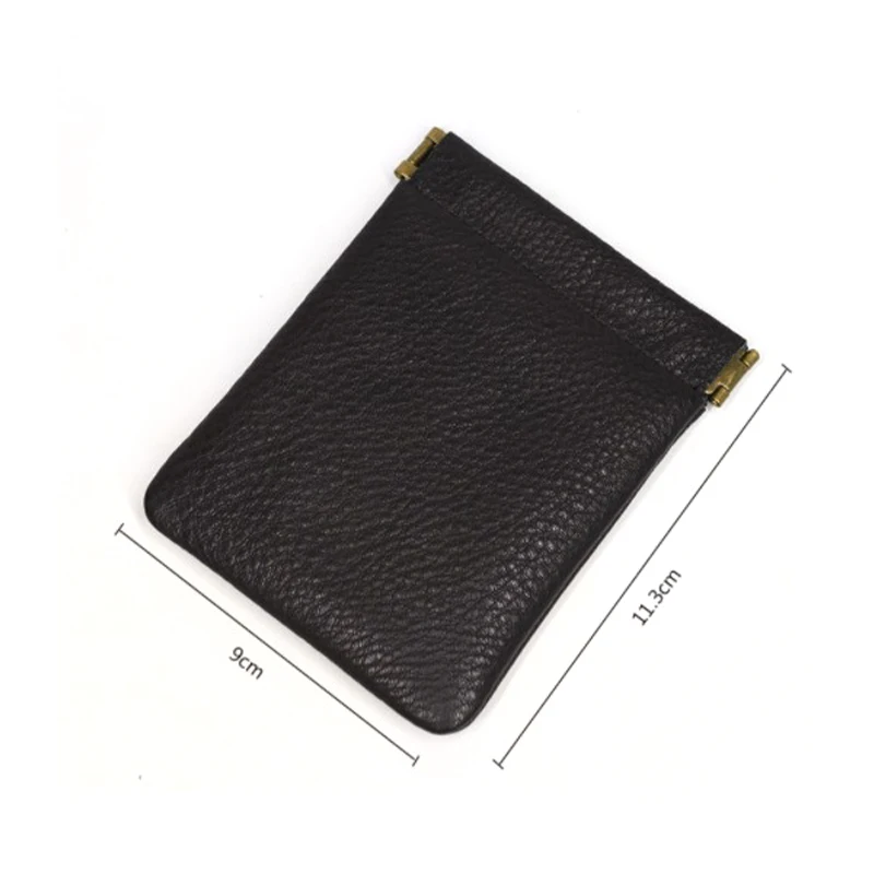 Dompet koin kulit Pu Wanita Pria, tas dompet pendek Mini tempat kartu Headphone kunci