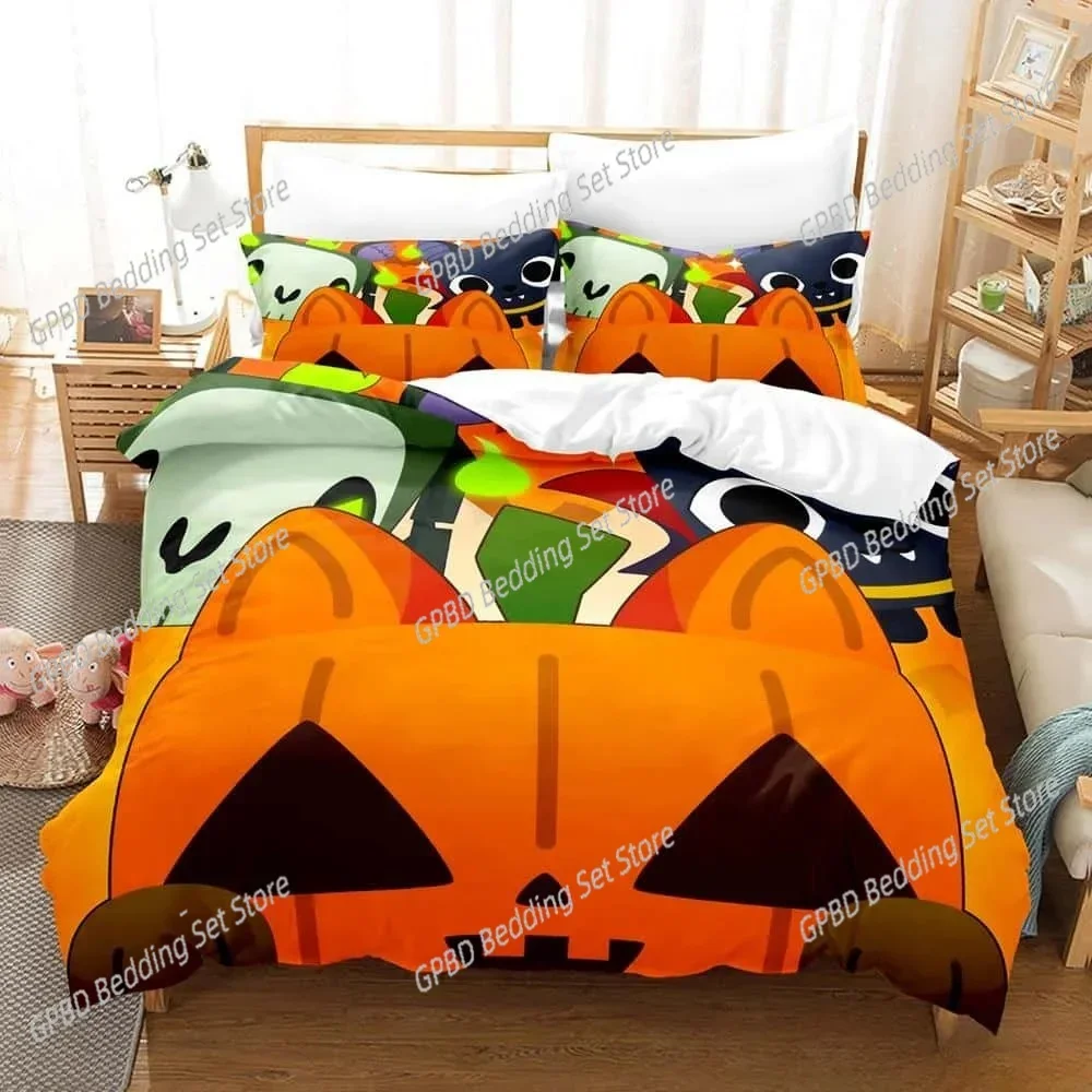 New 3D Game Pet Simulator X 3D Bedding Set Duvet Cover Pillowcases Single Twin Full Queen King Size Home Decor Quilt Boys Gift
