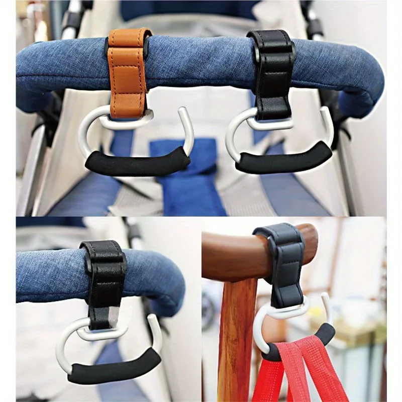 Outdoor Hook Baby Stroller Hook Baby Stroller Strap PU Leather Strap