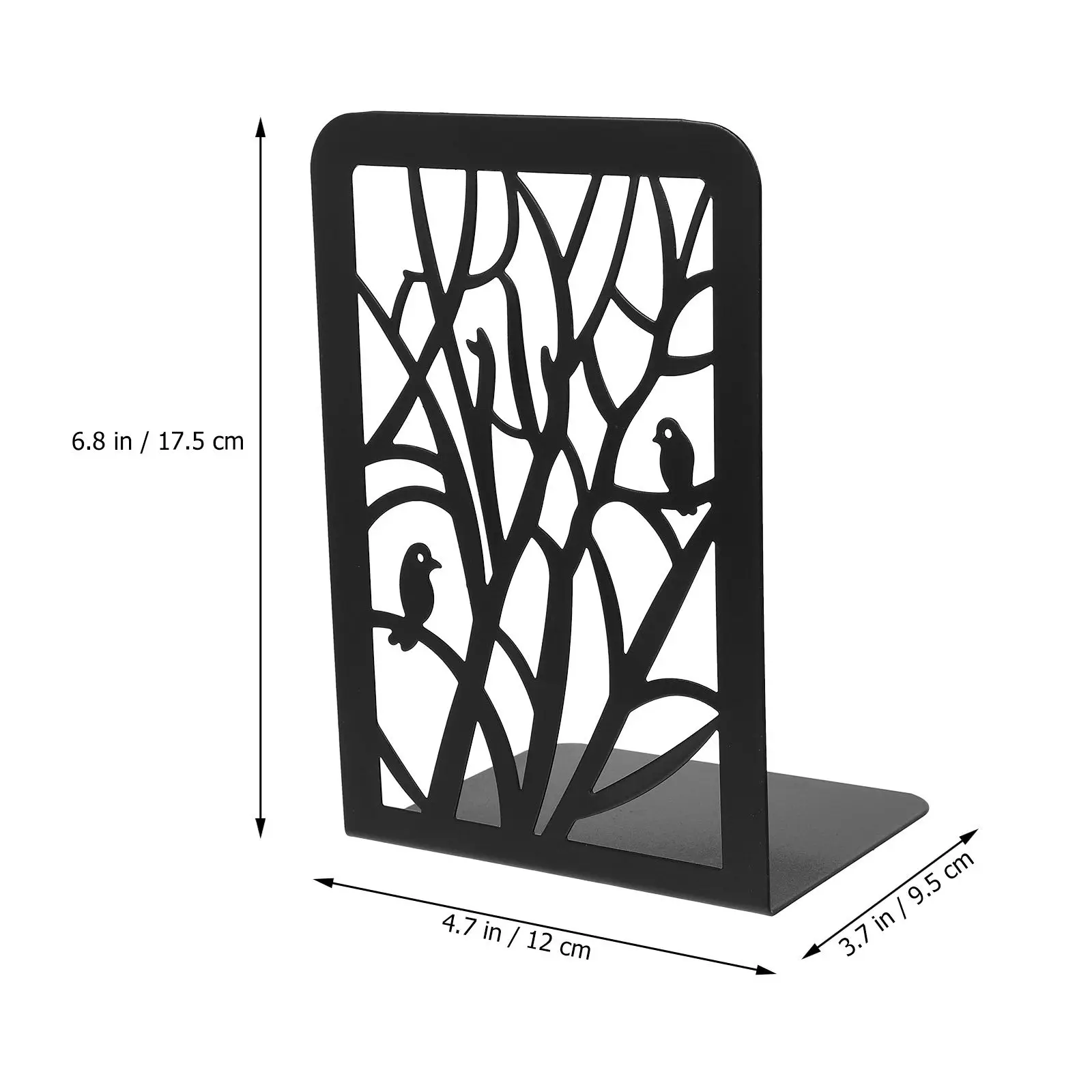 2Pcs Heavy Duty Metal Book Holder Non Slip Bookend Prevents Tumble Protects Desk Shelf Bookend for Home Office Book Storage
