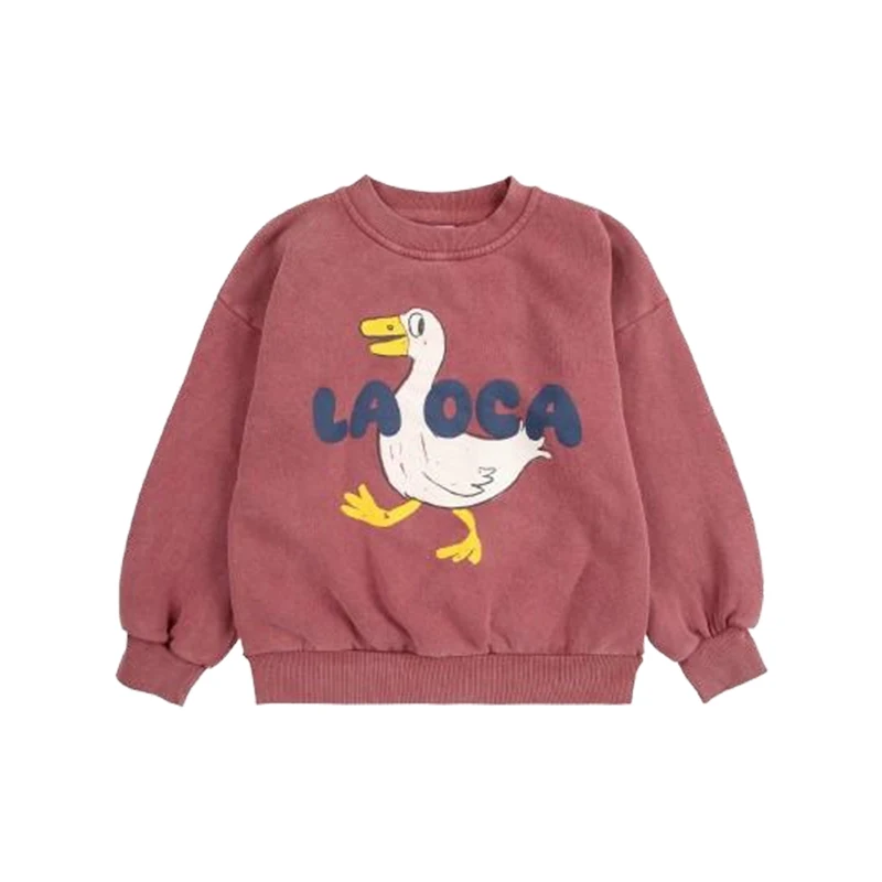 2025 Nieuwe Kinderen Lente Herfst Hoodie Cartoon Print Unisex Sweatshirt Europese Stijl Top voor Jongens en Meisjes