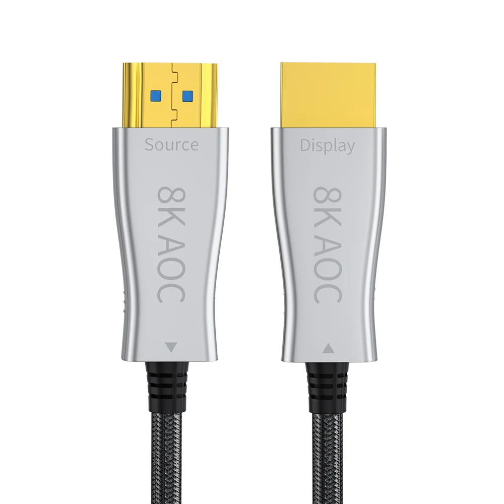 

4K Popular Optical Fiber HDMI 2.1 Cable Optical Fiber HDMI Cable Silver Optical Fiber Cable 5.0 (1 review)