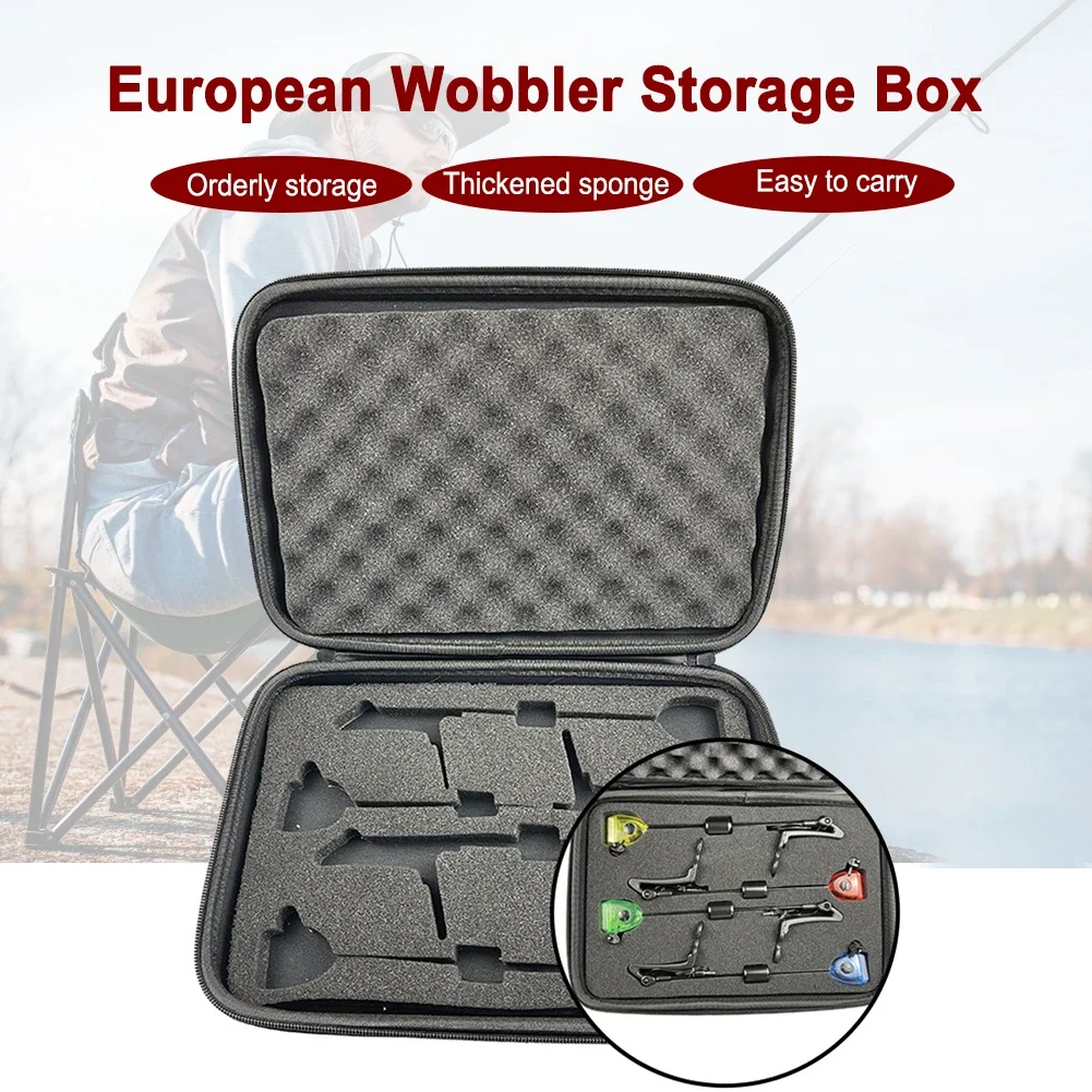 Fishing Accessories Box Fishing Tool Protection Box EVA Foam Pad 13x8.7x2in Fishing Swinger Storage Box for Fishing Enthusiast