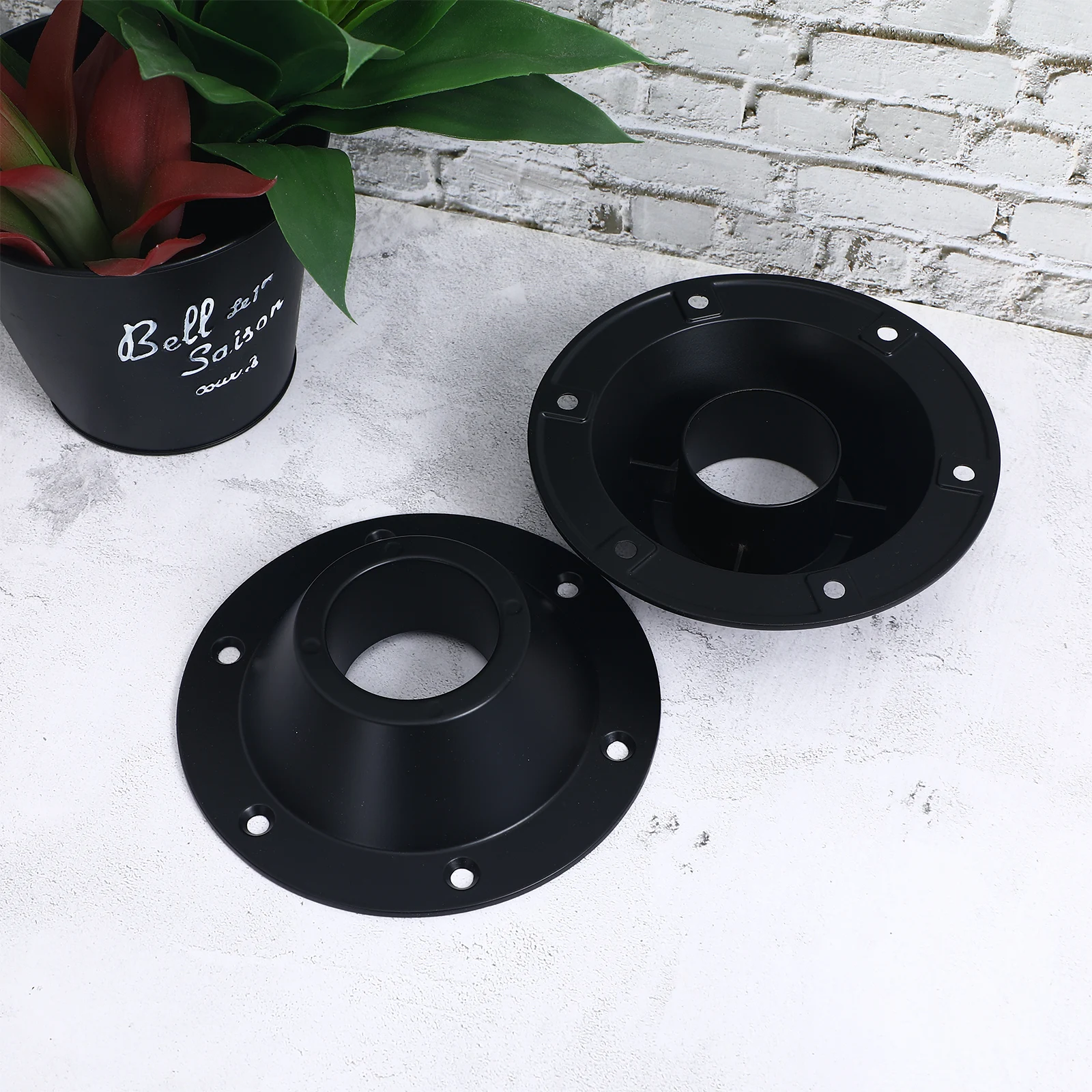 

2 pcs Aluminum Camper Leg Sturdy Floor Hardware Flush Mounting Kit For Boat Accessories Durable Metal Pedestal Rv Table Flange