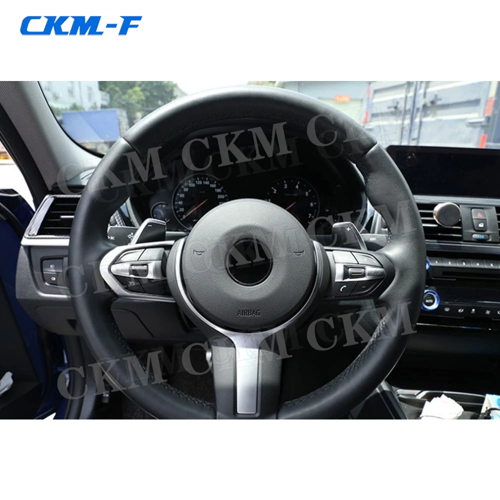 

ABS material Interior Steering Wheel Key border Trim Frames Stickers for BMW M3 M4 M5 F20 F22 F30 F32 F10 F06 F15 F16 M-Sport