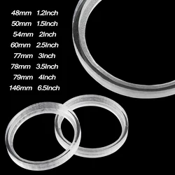 X Autohaux Pair 48mm 50mm 54mm 60mm 77mm 78mm 79mm 146mm ID Car White Clear Speaker Spacer Ring Mounting Spacer Plate Acrylic