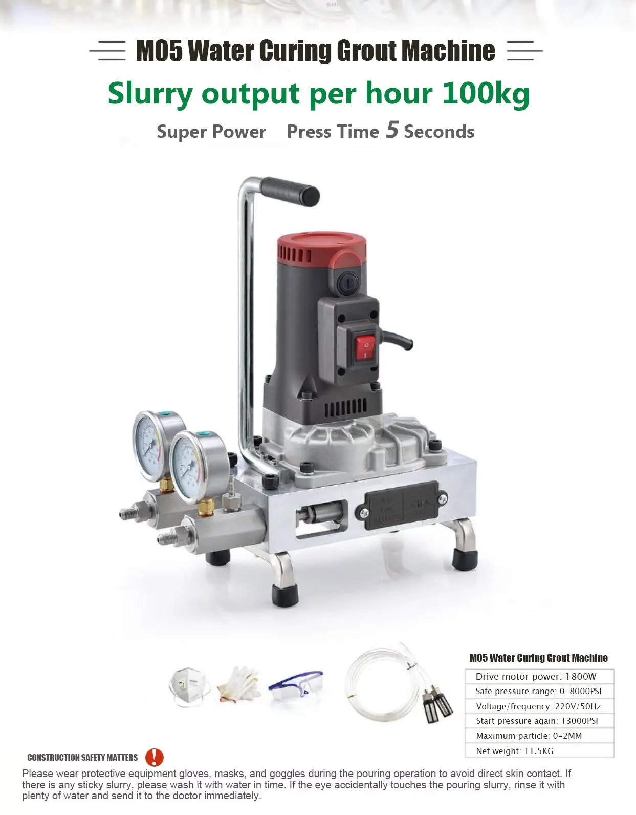 

Yuru professional building waterproof material high-pressure polyurethane grouting machine