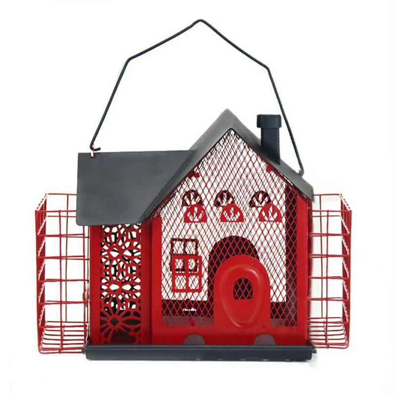 

Hummingbird Feeder Birdhouse - Automatic Dual Birdhouse Metal Outdoor Decor New