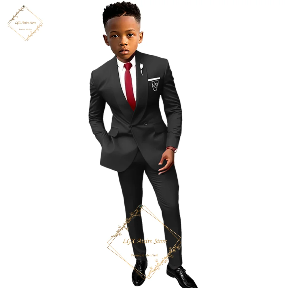 Kid's Notch Lapel Formal Suit 2-Piece (Jacket + Trousers) – Ideal for Weddings, Ceremonies & Cocktail Parties