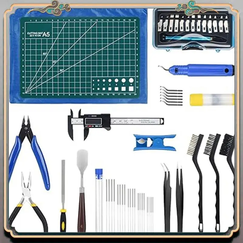 Outils de polissage d'imprimante A46M-3D, Kit d'outils d'impression 3D pour la finition du modèle 3D, grattoir de coupe de fichiers