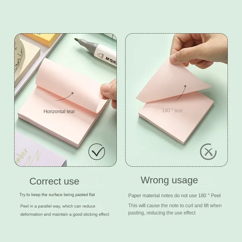 M&G 600 6-Color Post-it Notes 76*76mm Note Paper Plan this Message Post Macaron Color Note Pad