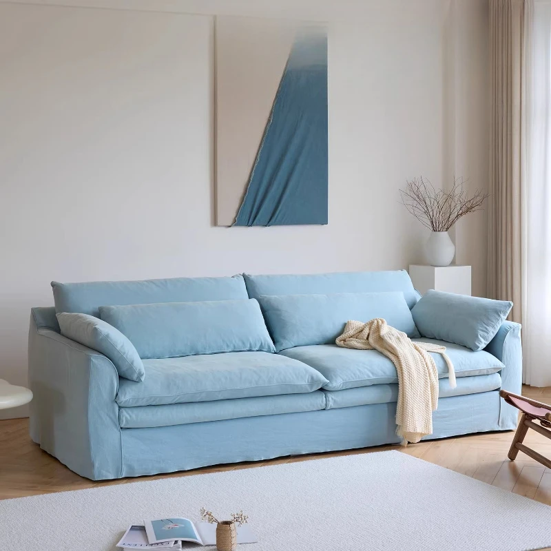 

Ваби, песчаный ветер, ткань, хлопок и лен, диван, съемный и моющийся, льняной, кремовый ветер