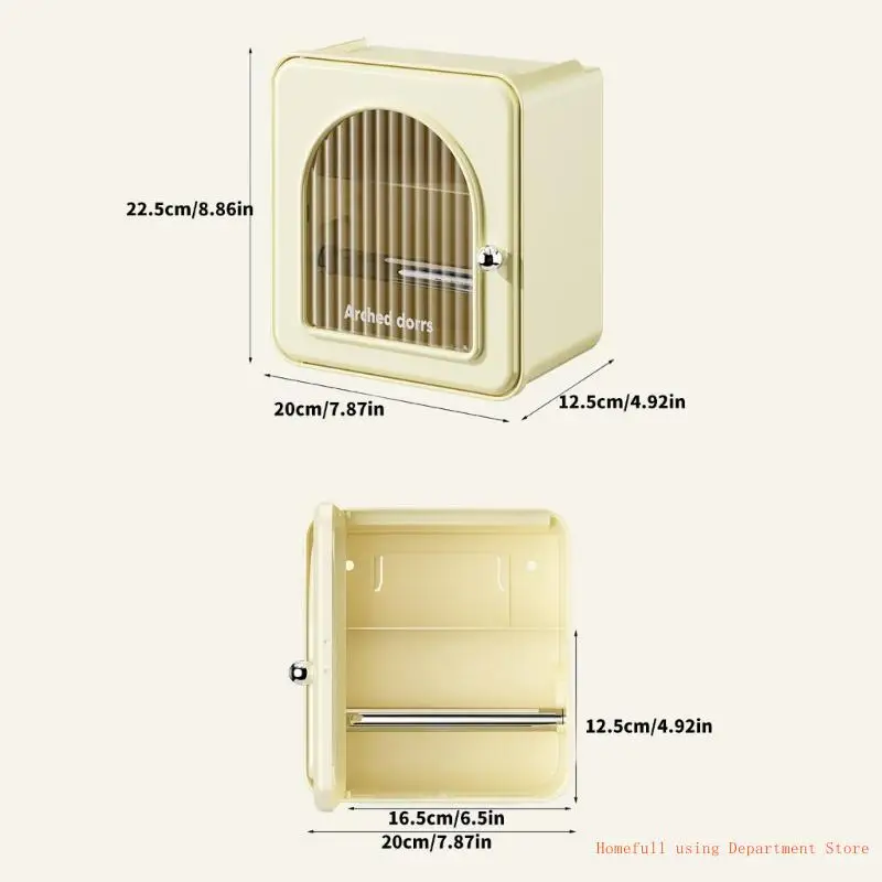 

Convenient Wall Mounted Tissue Dispenser Bathroom Tissue Holder for Everyday Use