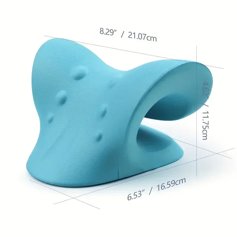 Neck Shoulder Stretcher Relaxer Cervical Spine Stretch Muscle Relaxation Traction Device Massage Pillow Correction Chiropractic