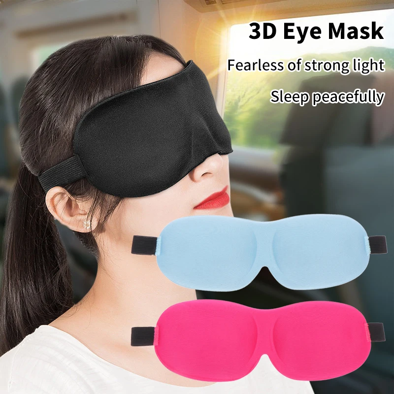 Eye Mask For Sleeping 3D Contoured Cup Blindfold Concave Molded Night Sleep Mask Block Out Light With Women Men