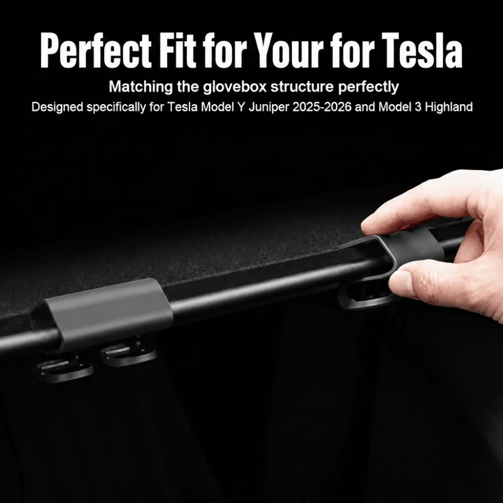 Durable ABS Glove Box Hooks Non-Slip Heavy Duty Car Purse Holder Easy Install Bag Hooks for Tesla Model 3 Model Y Car