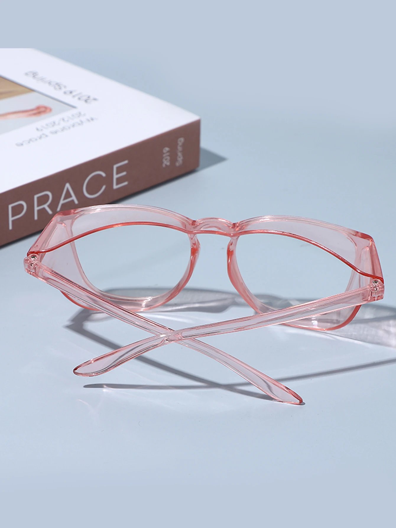1 stücke Neue Rosa Anti-blau Pollen Spiegel Mode Männliche Und Weibliche Persönlichkeit Flache Licht Spiegel Anti-fog-schutz gläser – Detail 5
