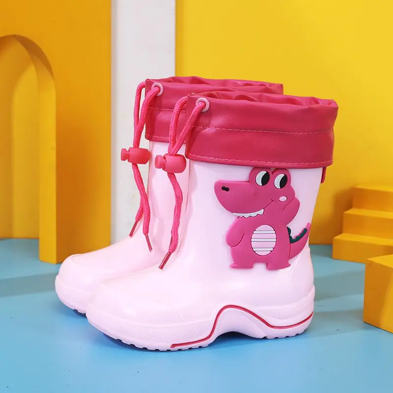 

Premium All Season Kids Rain Boots Cute Cartoon Design Girls Non Slip Warm Waterproof School Baby Bestseller