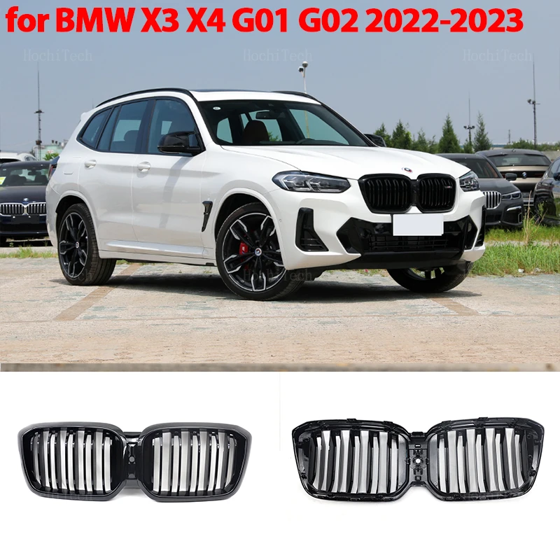 

Front Kidney Grille for BMW X3 X4 G01 G02 LCI 2022-2023 Car Accessories Car Replacement Racing Grille Gloss Black