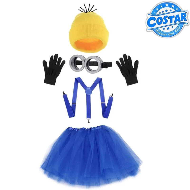 

Аниме «Гадкий я», реквизит для косплея, желтая шапочка в стиле стимпанк, эластичные перчатки, карнавальные костюмы на Хэллоуин, аксессуары