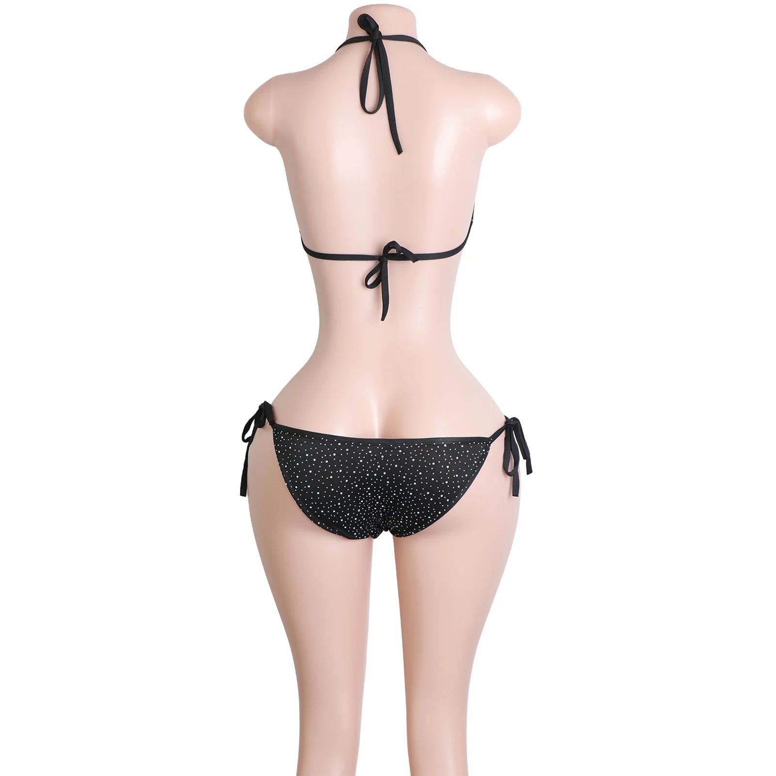 Wholesale Bikini Bra Sling Shots Set Exotic Clubwear Shiny Stripper Costume Performance Wear Mesh Outfit Nightclub Apparel view 6