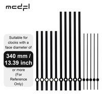 MCDFL Aluminum Clock Hands Black Long Wall Watch Needles Mechanism Repair Kit Quartz Movement Modern Timepiece with Spare Parts