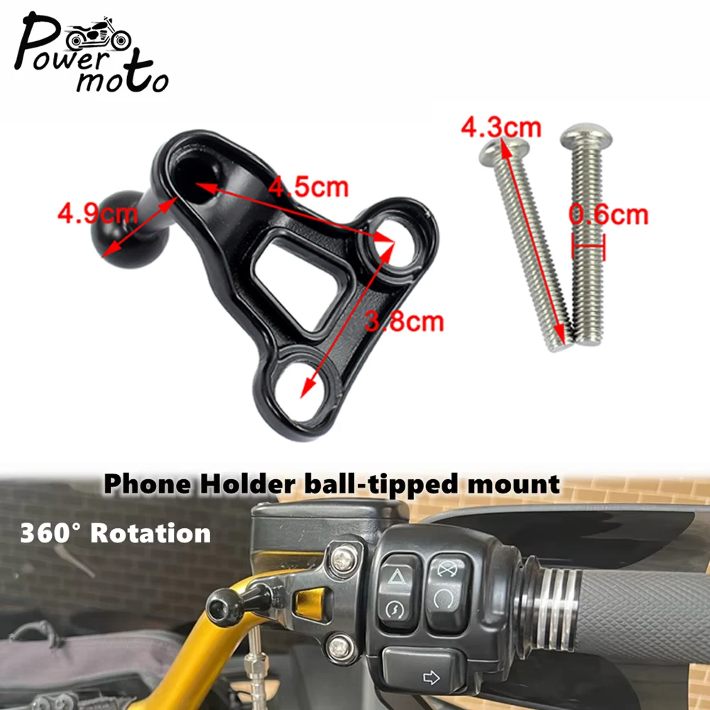 ل هارلي سوفتيل سليم بجولة ترايك سبورتستر دراجة نارية حامل هاتف الخليوي المحمول دعامة حامل جبل قابل للتعديل 5.4 "-7.2"