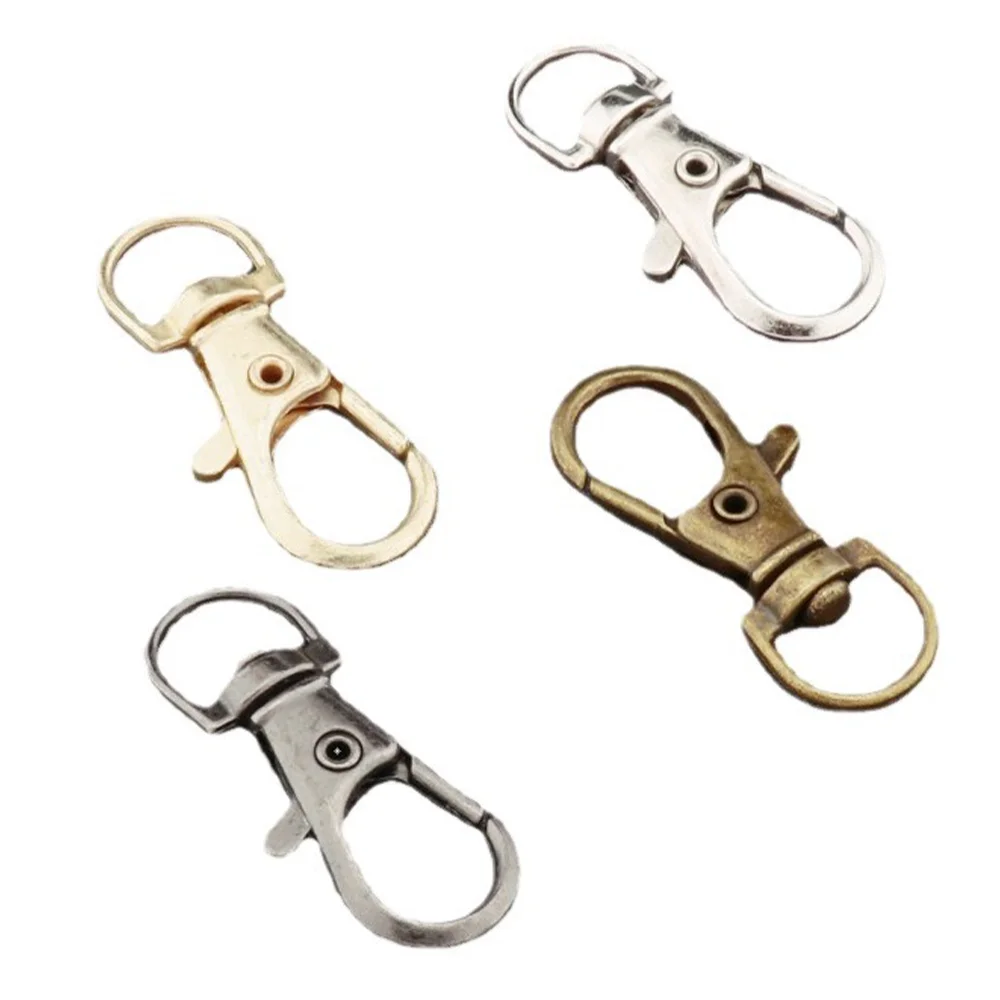 10-20pcs Snap Hook Trigger Clips Buckles For Keychain Lobster Clasp Hooks Necklace Key Ring Jewelry Supplies