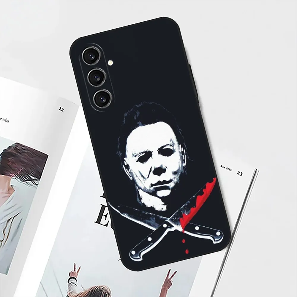 Halloween M-Michael M-Myers Phone Case For Samsung S25,S24,S21,S22,S23,S30,Ultra,S20,Plus,Fe,Lite,Note,10 Black Soft Shell