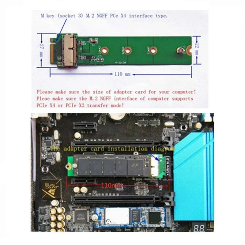 For Apple Hard Drives 2013/2014/2015/2017//Pro/Air Hard Drive To M.2 NVME Adapter Card Hard Disk Transfer Card