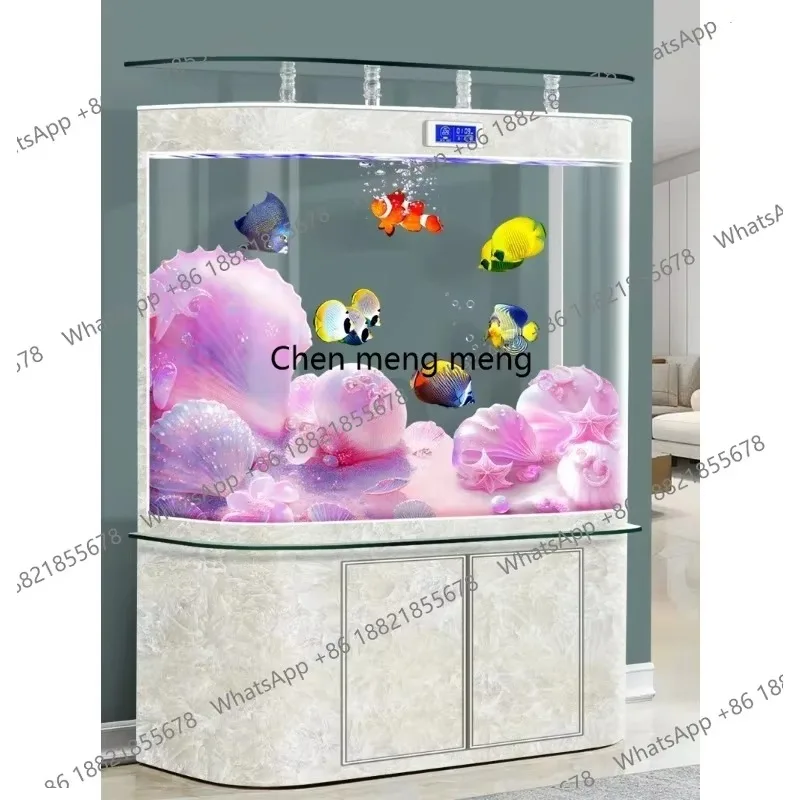 

RR Nordic Deluxe Living Room Aquariums Aesthetics Originality Design Floor Type Fish Tanks Betta Cabinet Pet Products Acquario