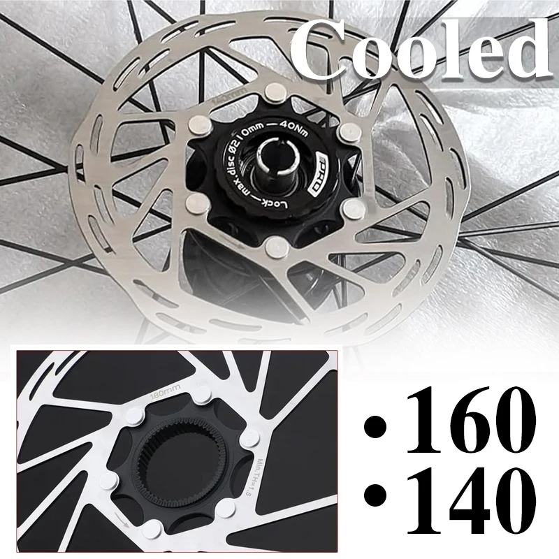 

160mm 140mm Centerlock Brake Disc Bicycle 160 Center Lock Brake Discs Lightweight Cooled Disc Rotor Mtb Road Bike Disk Rotors