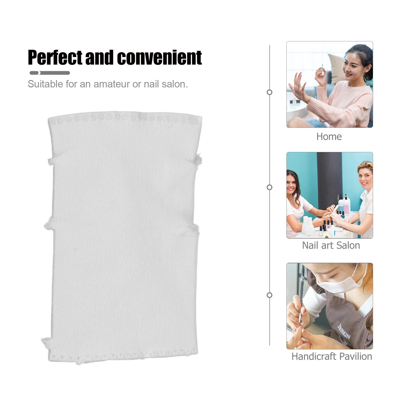 1 Roll Nail Polish Removal Pads Cotton Disposable Wipes for Nail Clean Up Gel Polish Acrylic Nails Manicure Supplies