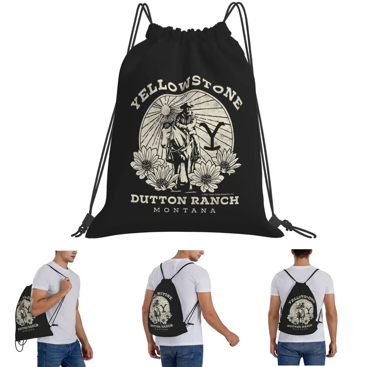 

Рюкзаки Yellowstone Dutton Ranch, повседневные портативные рюкзаки на шнурке, карманные спортивные сумки, сумки для книг для путешествий, студентов