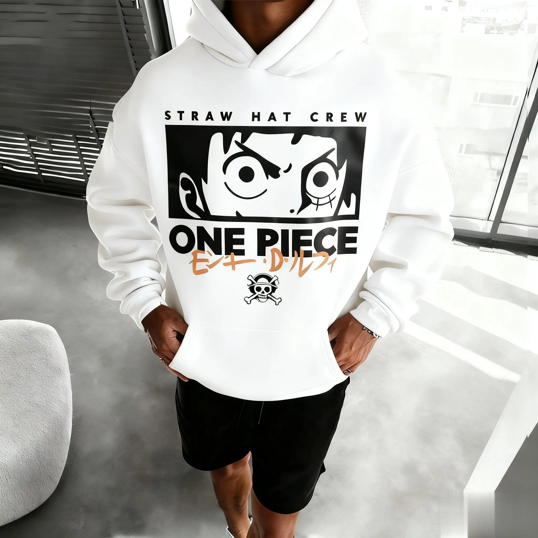 Een Stuk Luffy Hoodie Mannen Vrouwen Nieuwe Herfst Winter Trend Anime Print Sweatshirt Unisex Casual Streetwear Cosplay Trui Jas