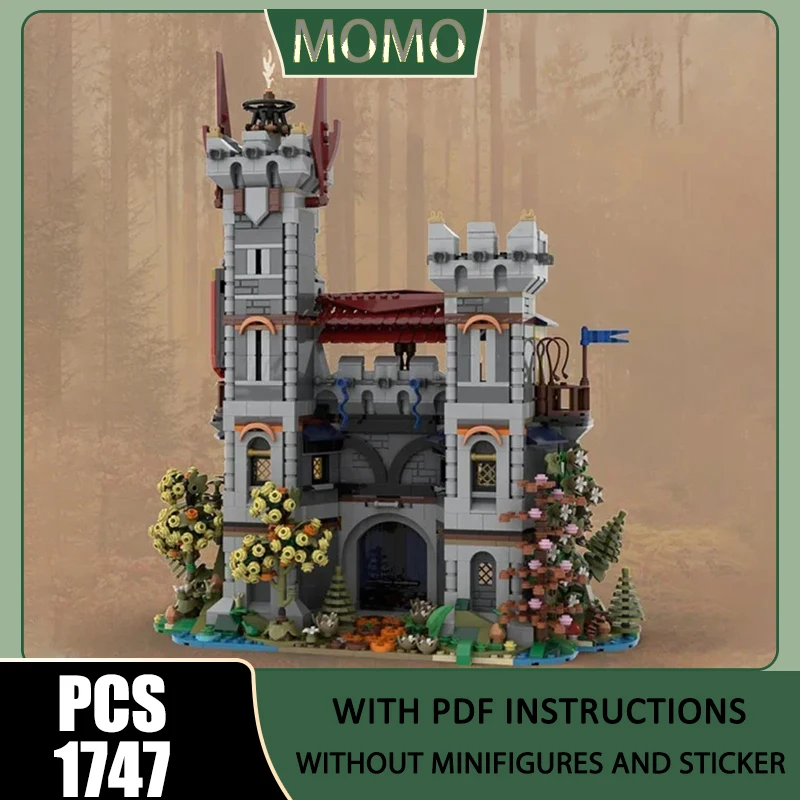 

Medieval Castle Model Moc Building Bricks Sorcerer's Stronghol Model Building Technology Modular Blocks Construstion DIY Toy