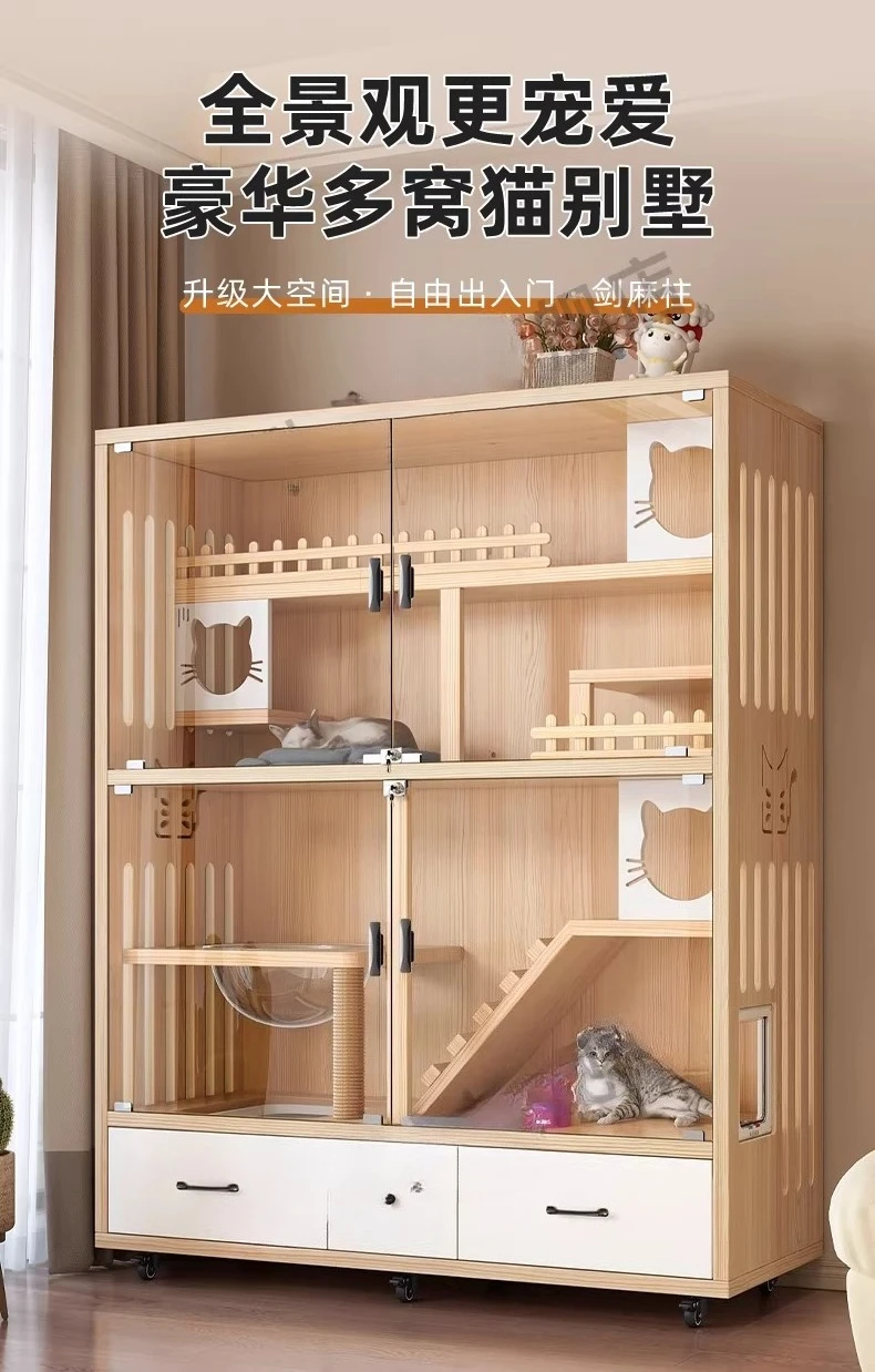 X Household indoor cat nest cat house oversized free space cat cabinet
