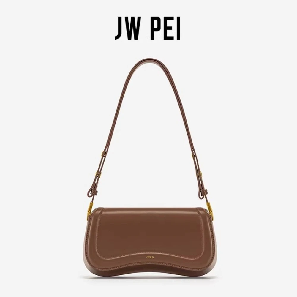 JW PEI Women\'s Fashion Adjustable Crossbody Bag 2024 New Retro Underarm Saddle Bag Fashion Women\'s Shoulder Bag