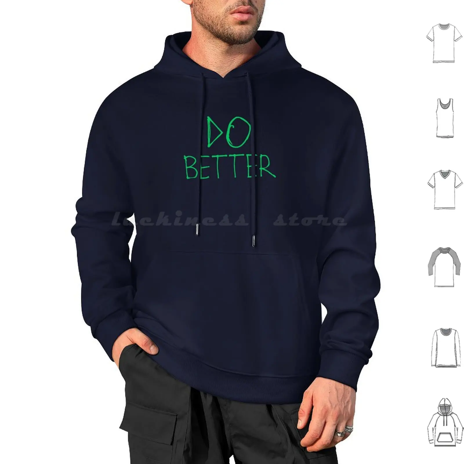 Do Better Hoodies Long Sleeve Trendy Cool Do Better Positive Motivational Inspirational Idea Pretty Strong Be Nice