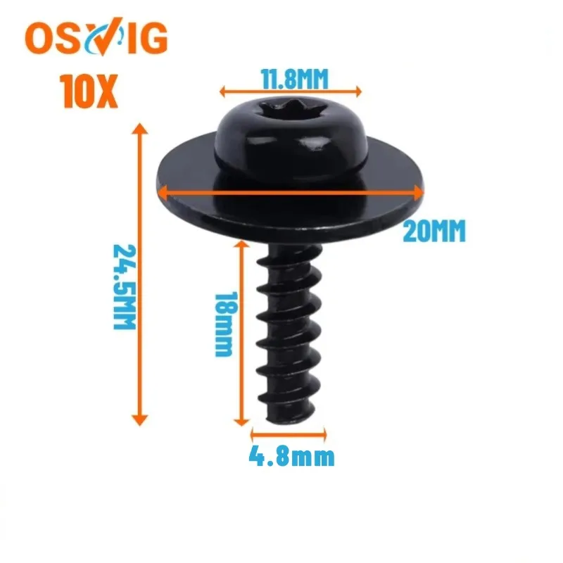 

10 шт. T30 M5*20 СО # 1449533 30640800 N 1035602 Авто винты общего назначения, пластина брызговика двигателя, винт крышки шасси